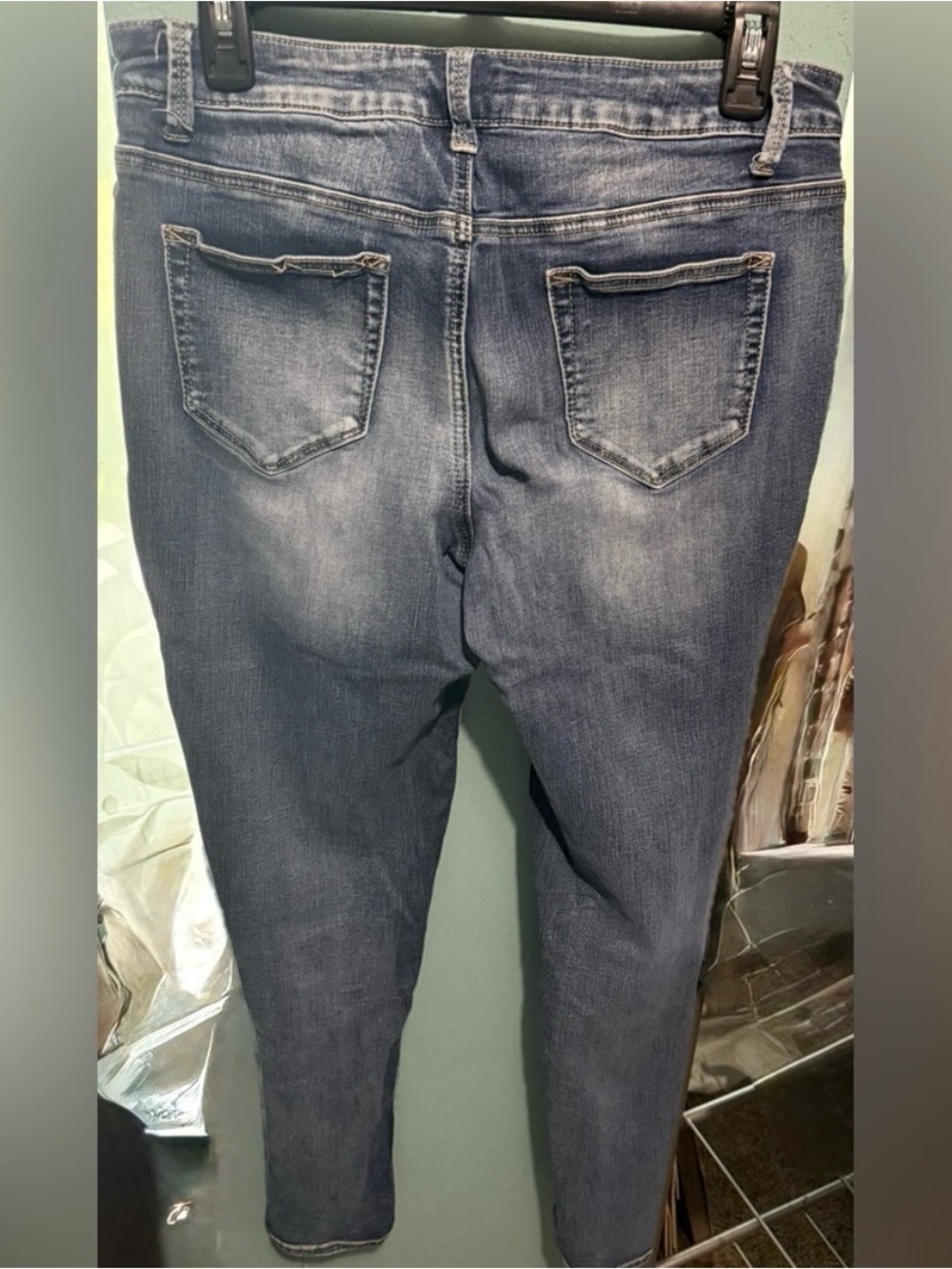 Maurice Classic Blue Women's Jeans- skinny- LG EUC- - Picture 6 of 6